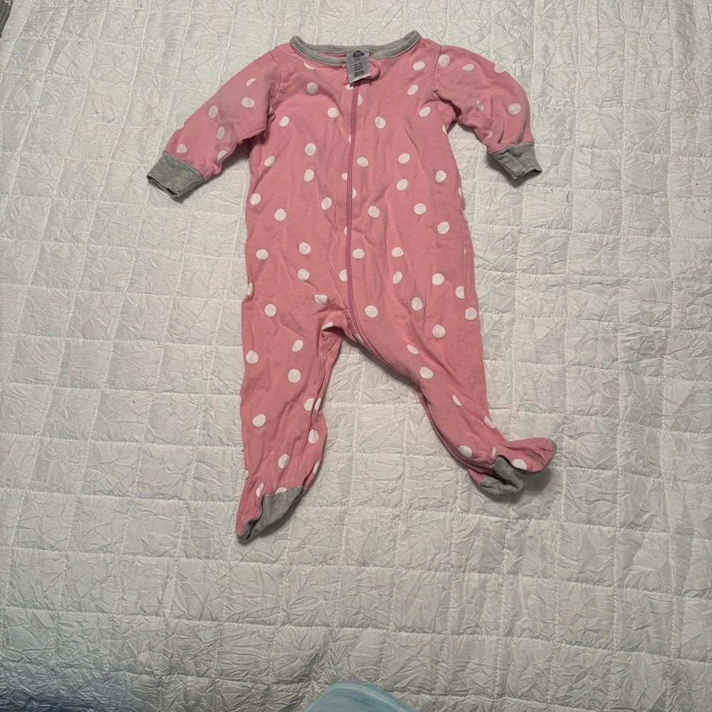 Floral Hoodie and Polka Dot Pants Set plus 5 other items. 7 items total. Deal
